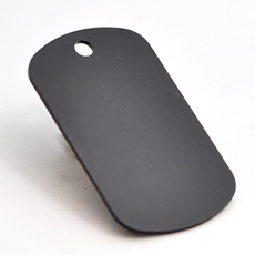ID-Brikke, Dog Tag, sort